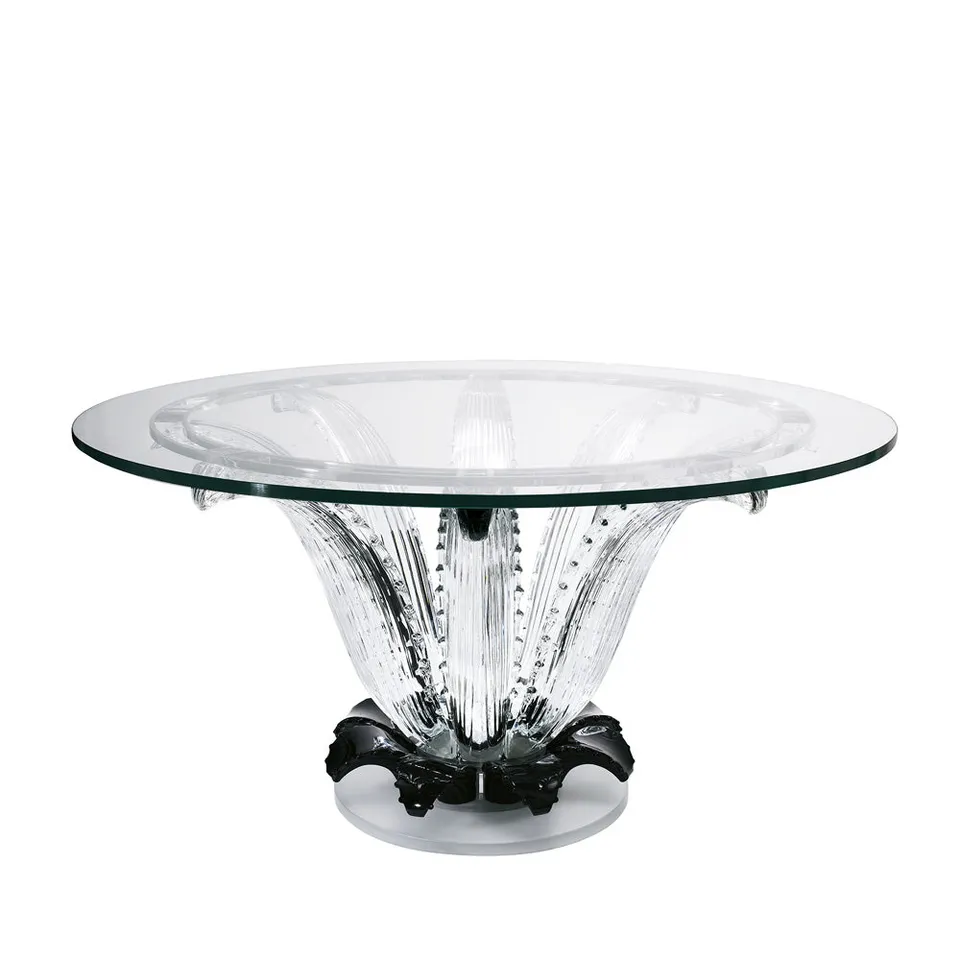 Lalique Cactus tavolo rotondo nero One Size cristallo