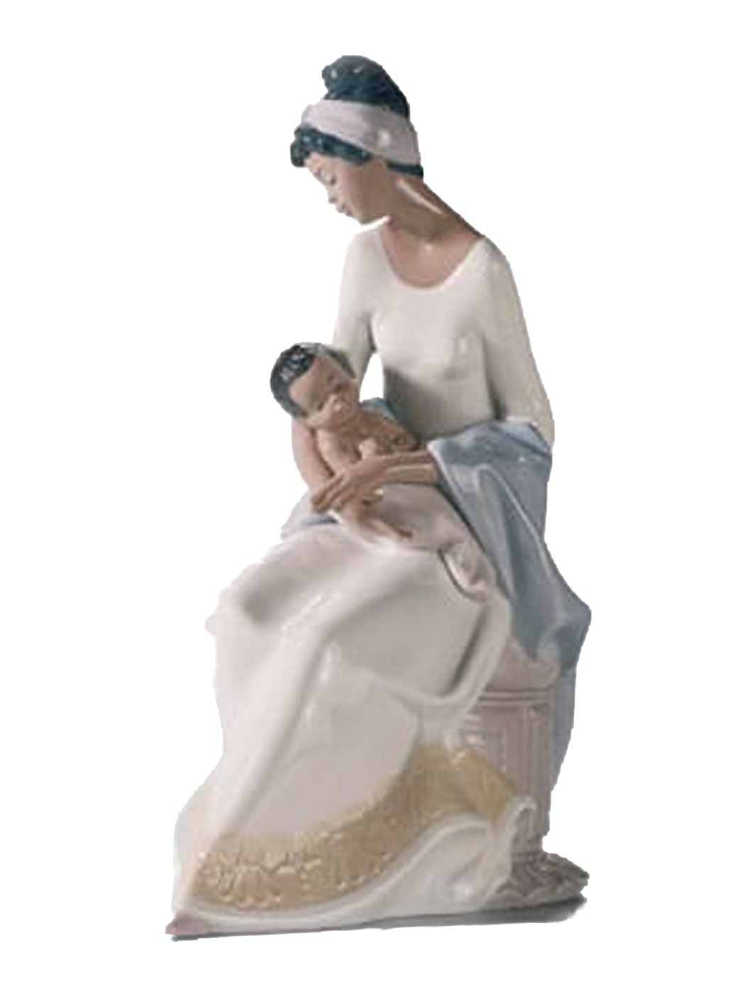 Lladró Sculture In Braccio alla Mamma figurina madre porcellana
