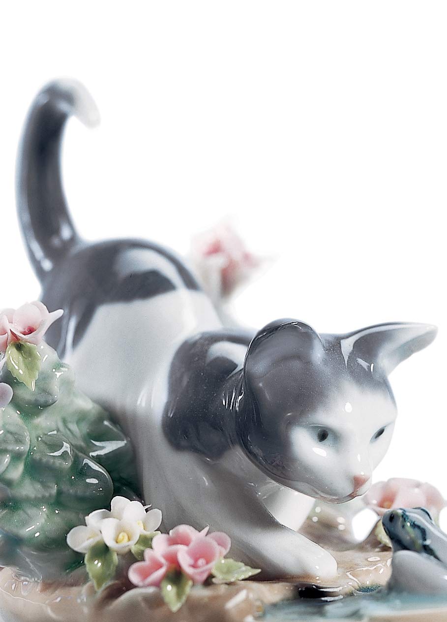 Lladró Sculture Il Gatto E La Rana figurina gatto