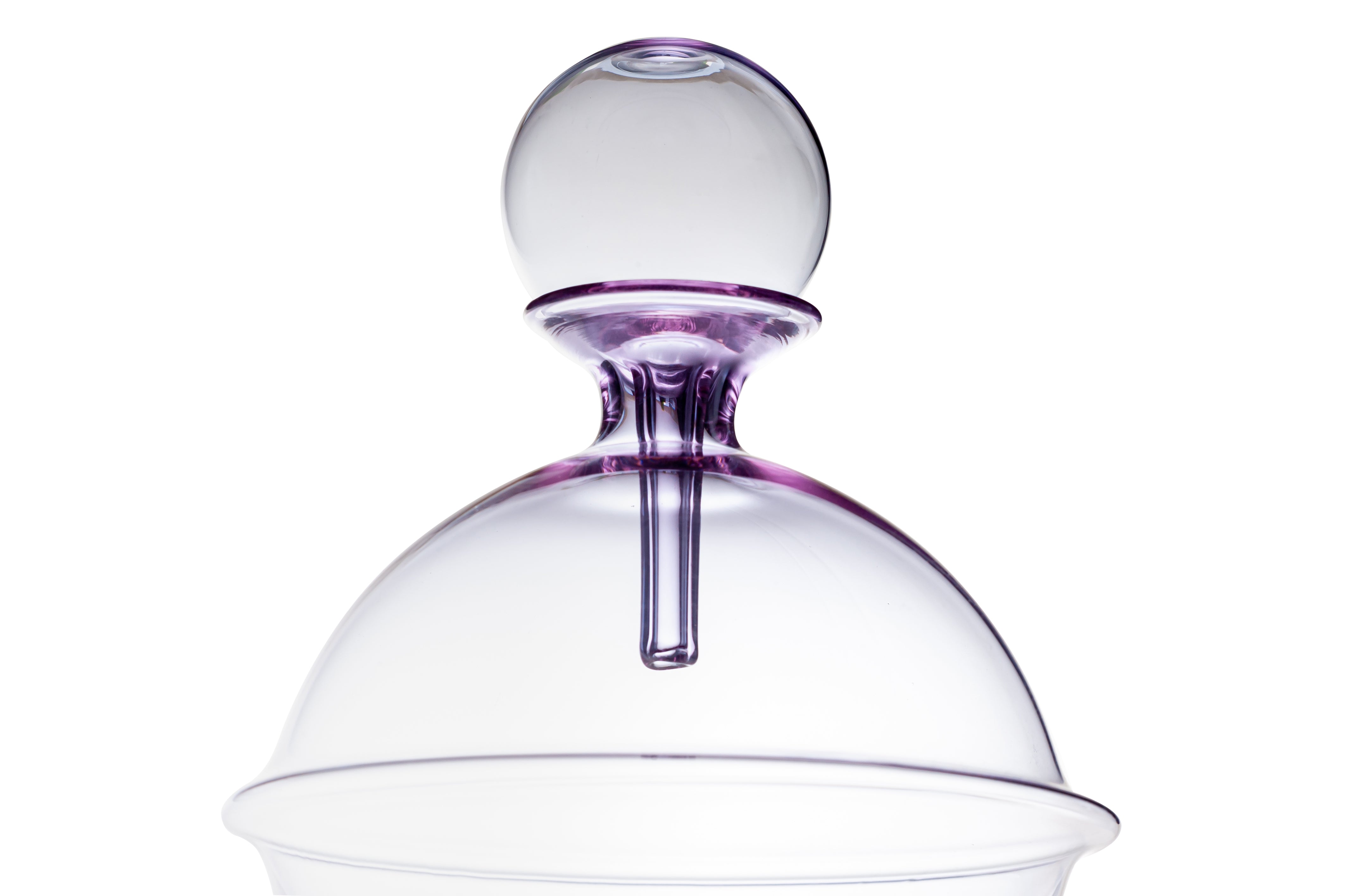 Vaporetto Casanova vaso vetro Murano con tappo 15 cm
