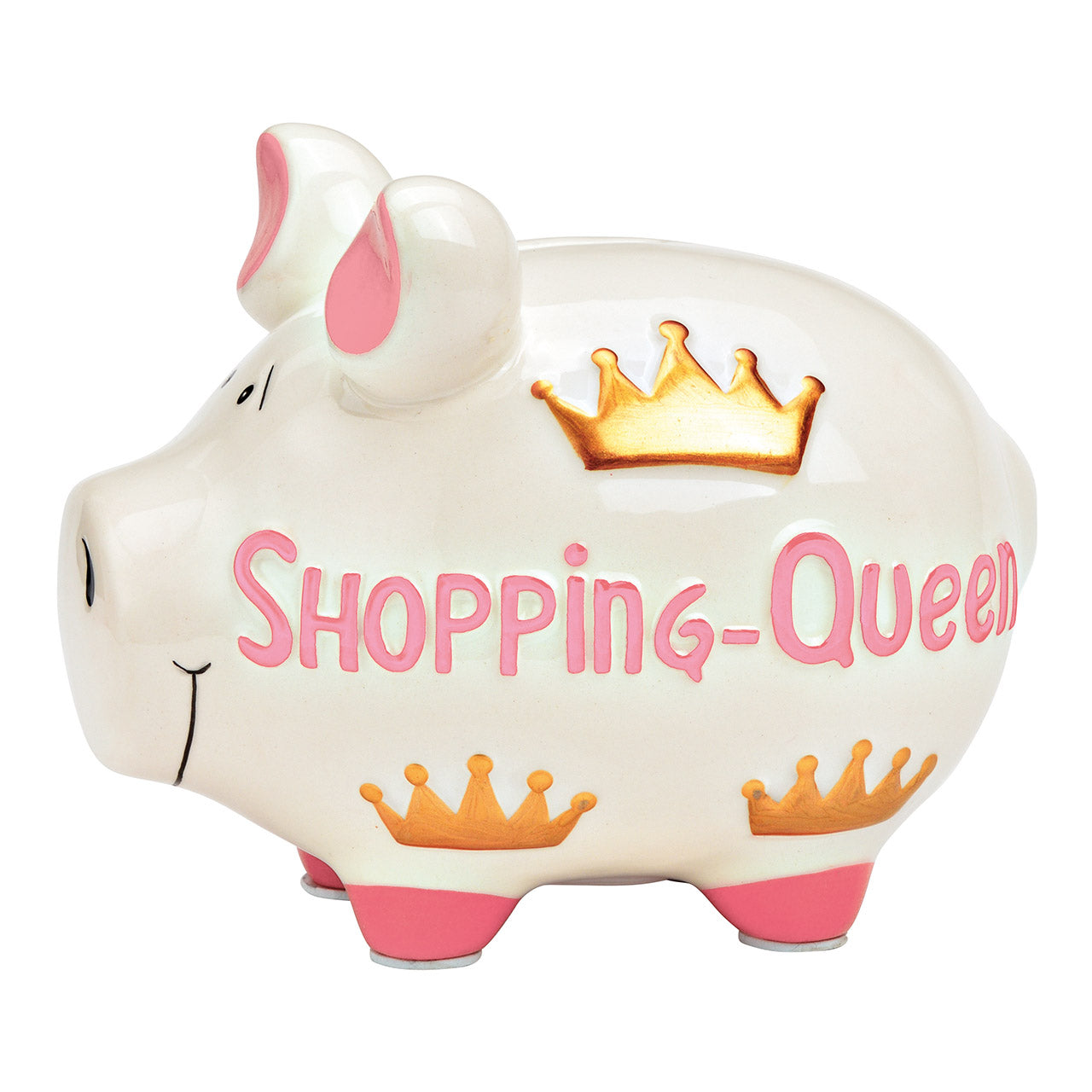 Sparschwein Company Shopping Queen Salvadanaio piccolo rosa