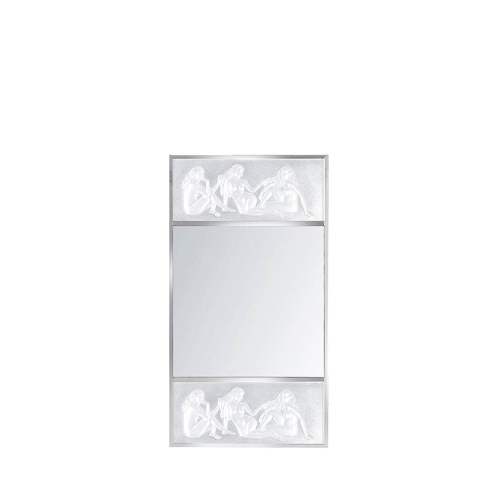 René Lalique Les Causeuses specchio S cristallo donna