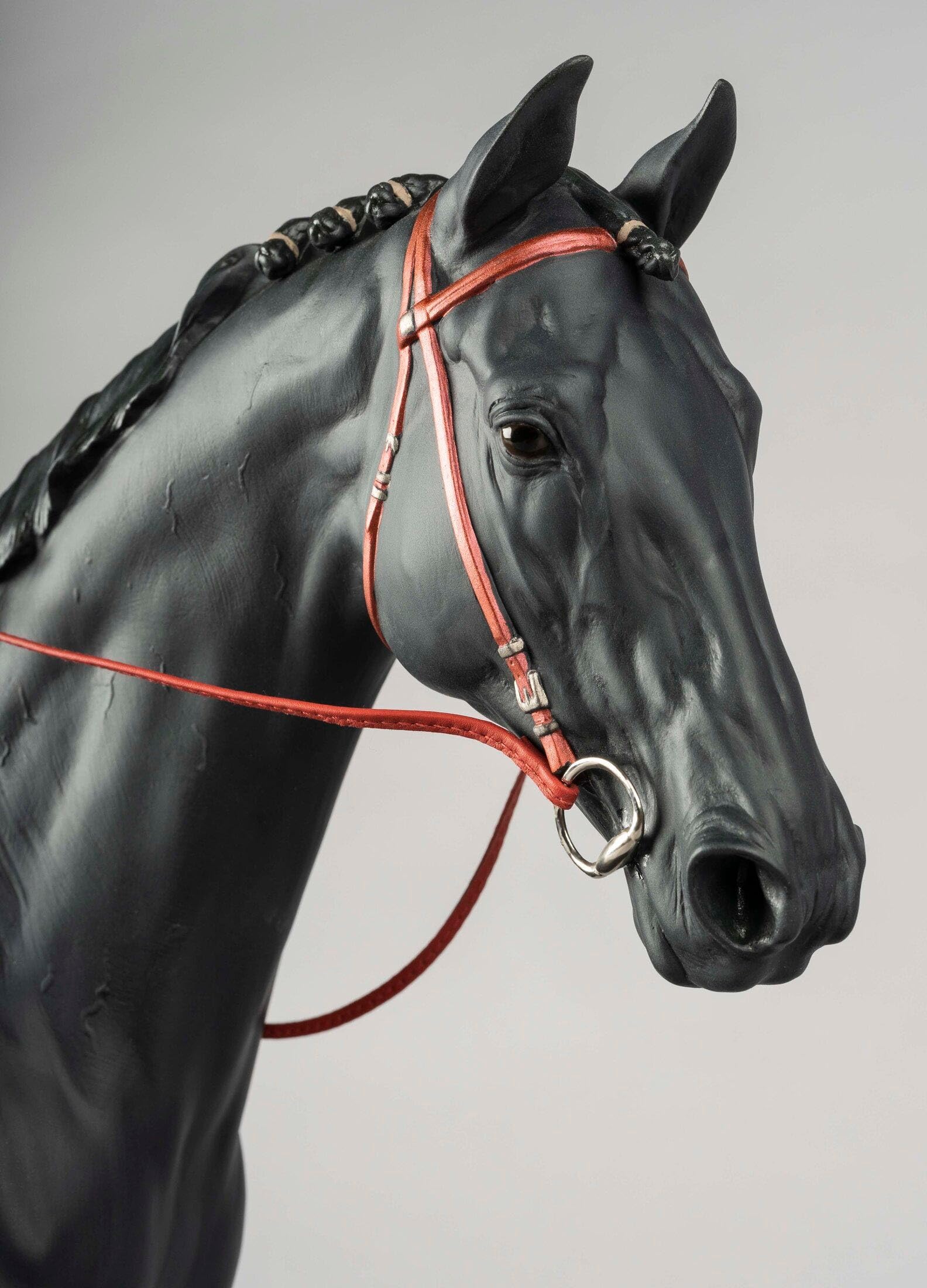 Lladró Purosangue Inglese scultura cavallo porcellana