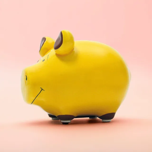 Sparschwein Company Kleinschweine Basic Gelb salvadanaio giallo