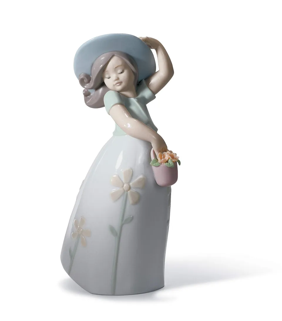 Lladró Bimba Piccola Margherita figurina porcellana fatta a mano
