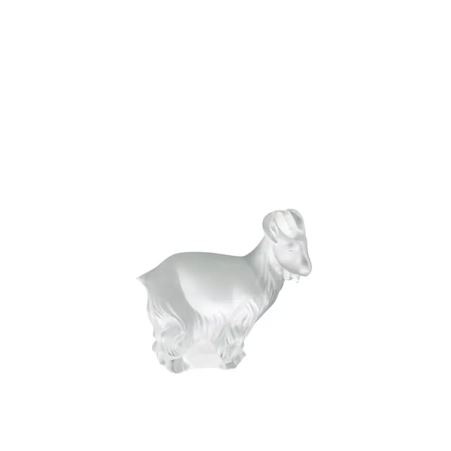 René Lalique Goat scultura capra cristallo incolore taglia unica