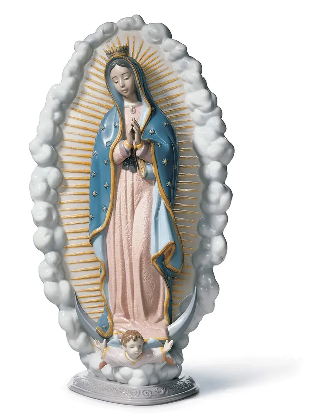 Lladró Sculture Madonna di Guadalupe statua madonna porcellana