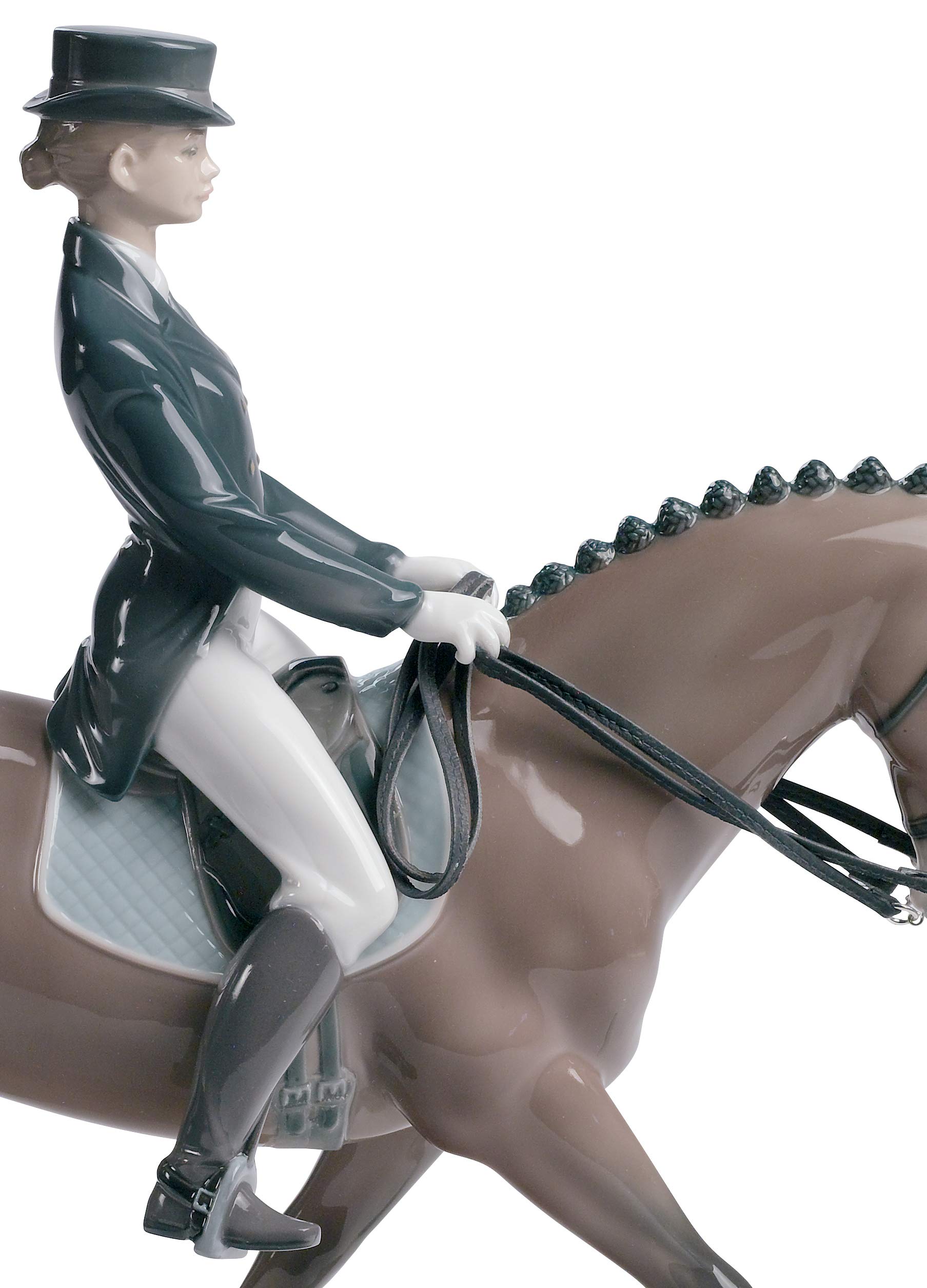 Lladró Sculture Donna Doma Classica figurina cavallo porcellana