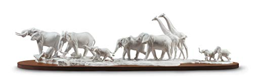 Lladró Alta Porcellana Savana Africana scultura elefante porcellana