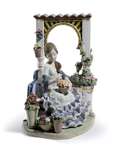 Lladró Sculture Patio Andaluz statuetta donna porcellana limitata