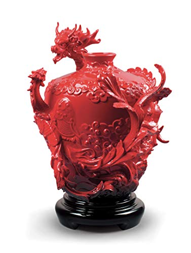 Lladró Accessori La Fenice e il Drago vaso porcellana