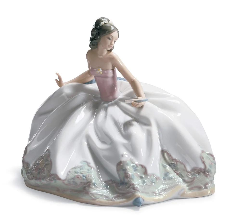 Lladró Dama statuetta donna porcellana fatta a mano casa