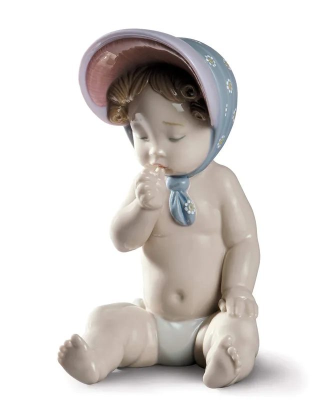 Lladró Sculture Bimba con Berretto figurina porcellana 17 cm