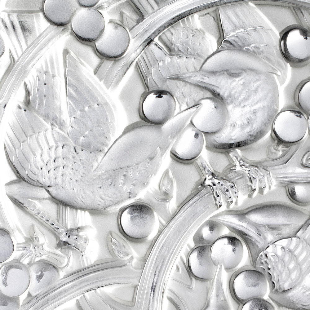 Lalique Merles et Raisins pannello vetro pressato incolore