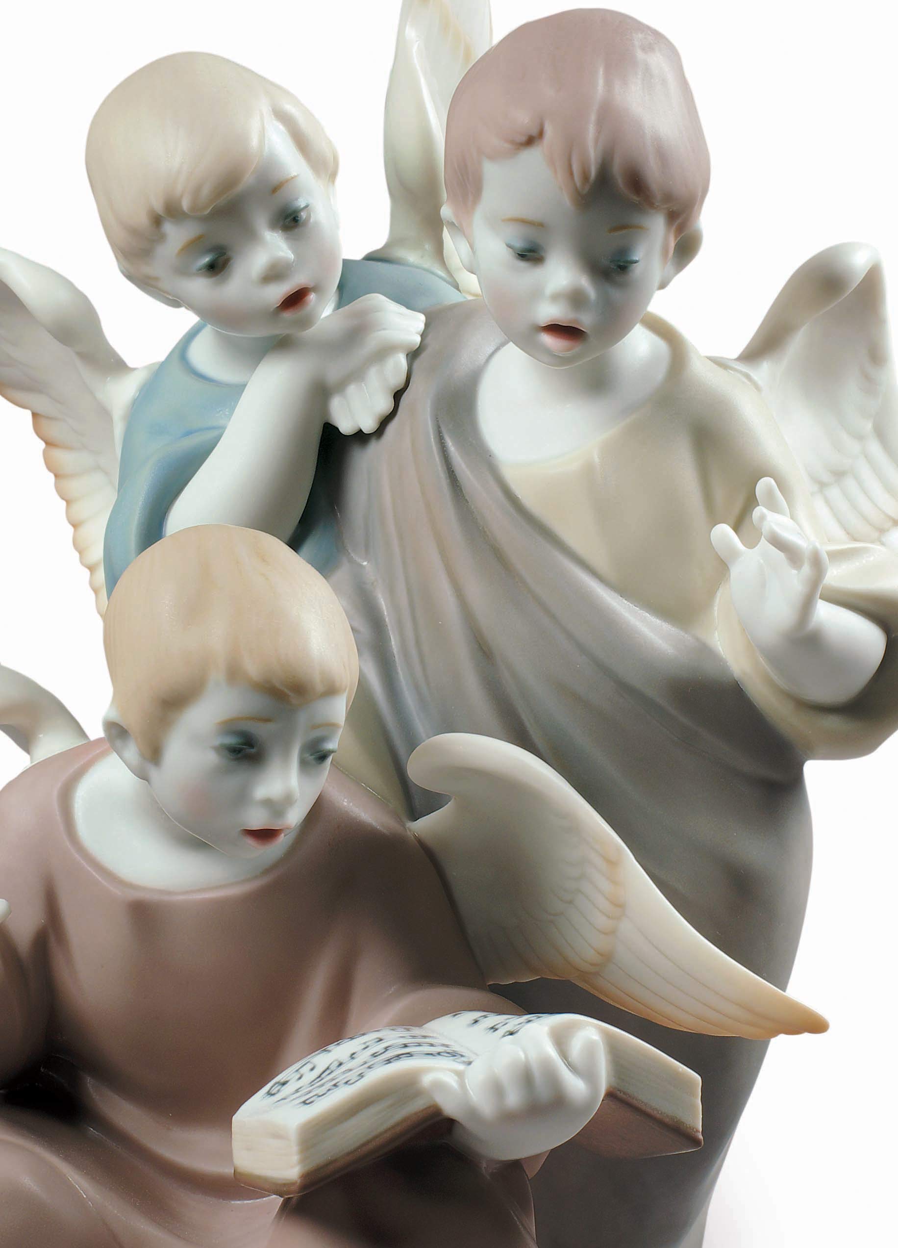Lladró Sculture Coro Piccoli Angeli scultura porcellana