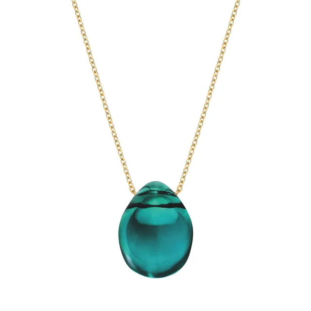 René Lalique Jewellery Cabochon ciondolo verde profondo taglia unica
