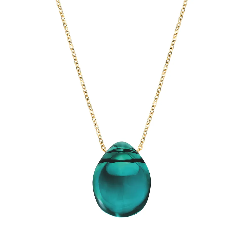 René Lalique Jewellery Cabochon ciondolo verde profondo taglia unica