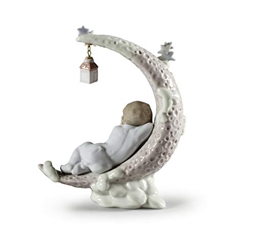 Lladró Sognando La Luna figurina bambino porcellana