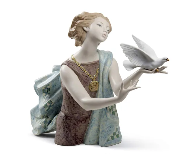 Lladró Sculture Allegoria Pace statua edizione limitata
