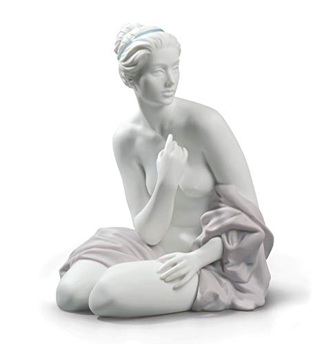 Lladró Sculture Donna Bagnante Seduta Figurina Nudo 22 cm