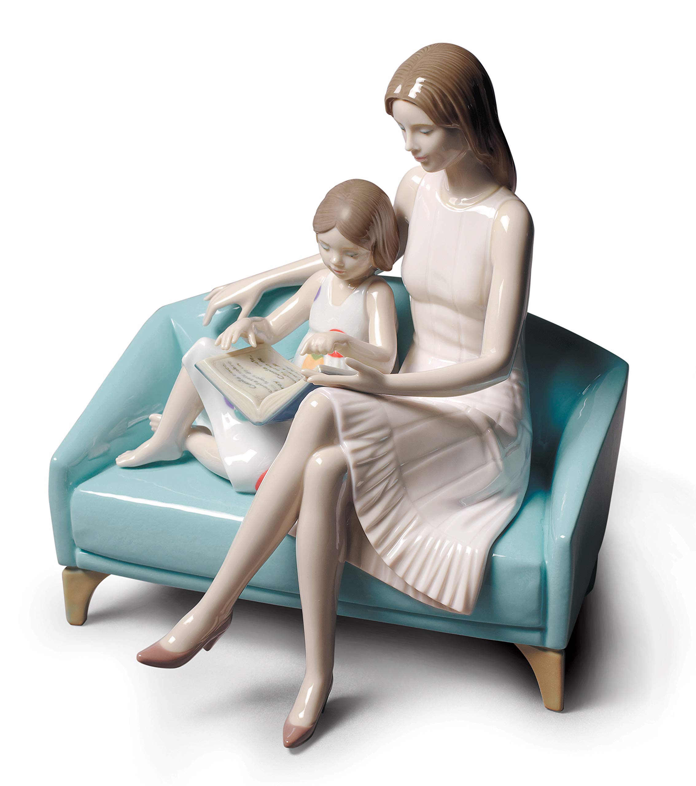 Lladró Sculture Momento Lettura statua madre porcellana