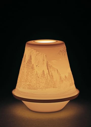 Lladró Litofania Natura luce porcellana decorativa ricaricabile