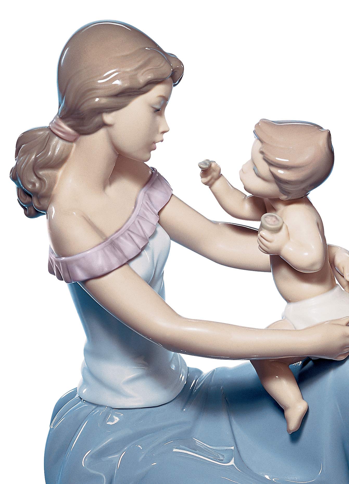 Lladró Uno Per Te E Uno Per Me figurina madre porcellana