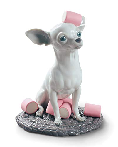 Lladró Chihuahua Marshmallows Figurina Cane Porcellana