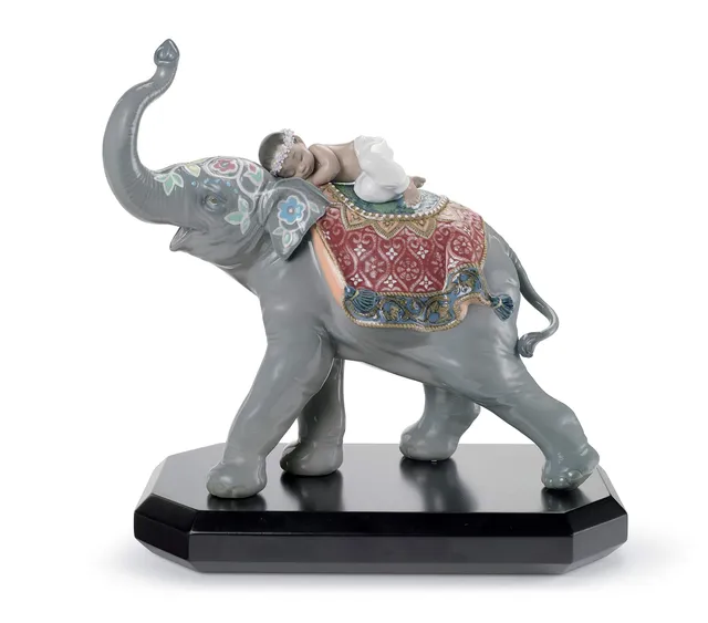 Lladró Sculture Elefante Festival Jaipur statuetta
