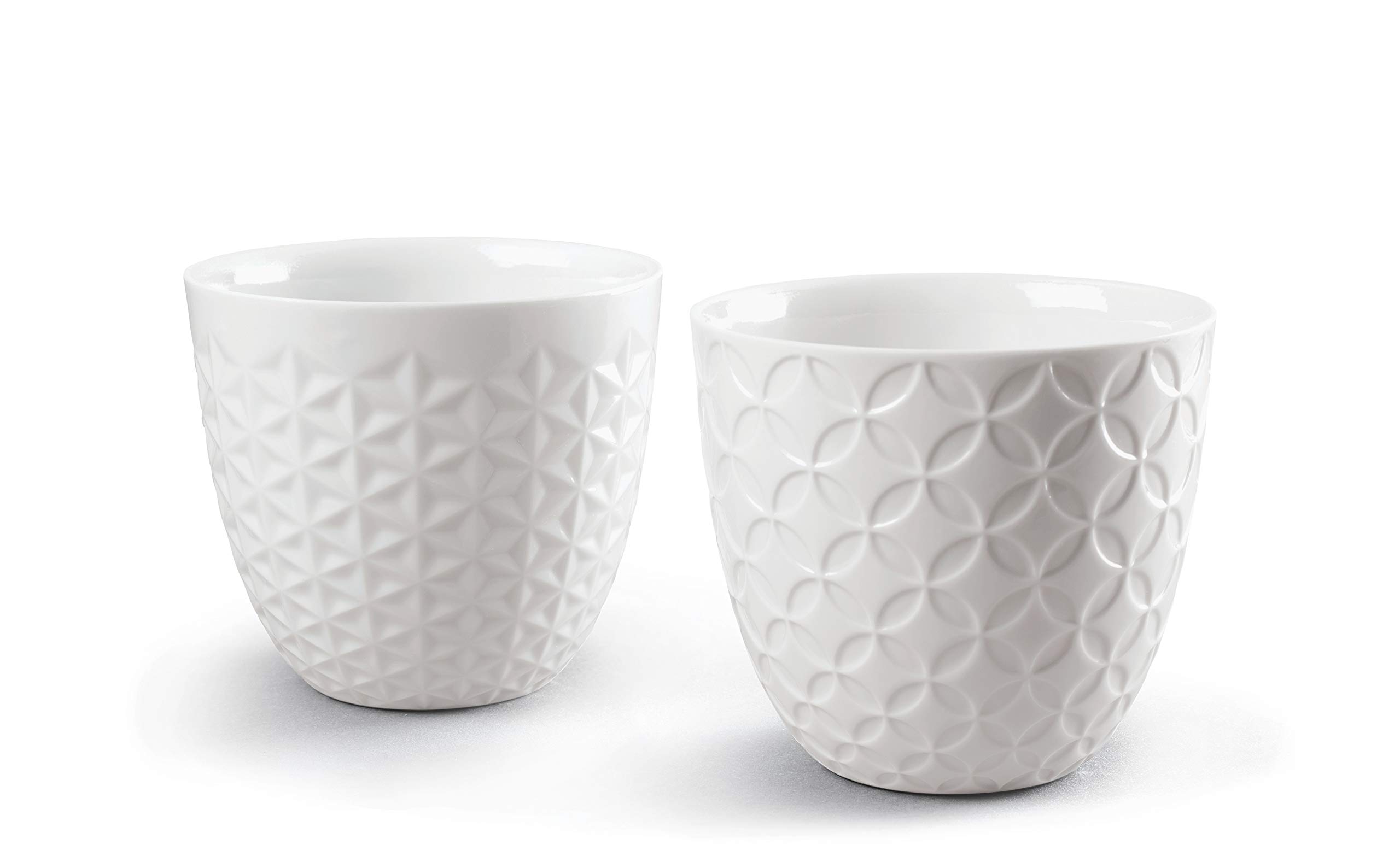 Lladró Hitoiki set 2 tazze sake porcellana bianca