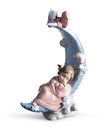 Lladró Sculture Bimba Ninna Nanna Luna Figurina Porcellana