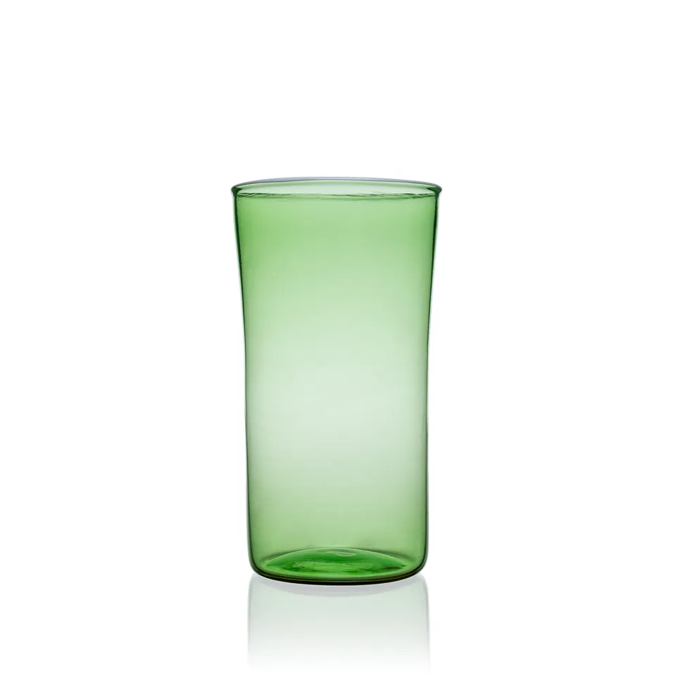 Vaporetto Barena bicchiere vetro Murano verde laguna
