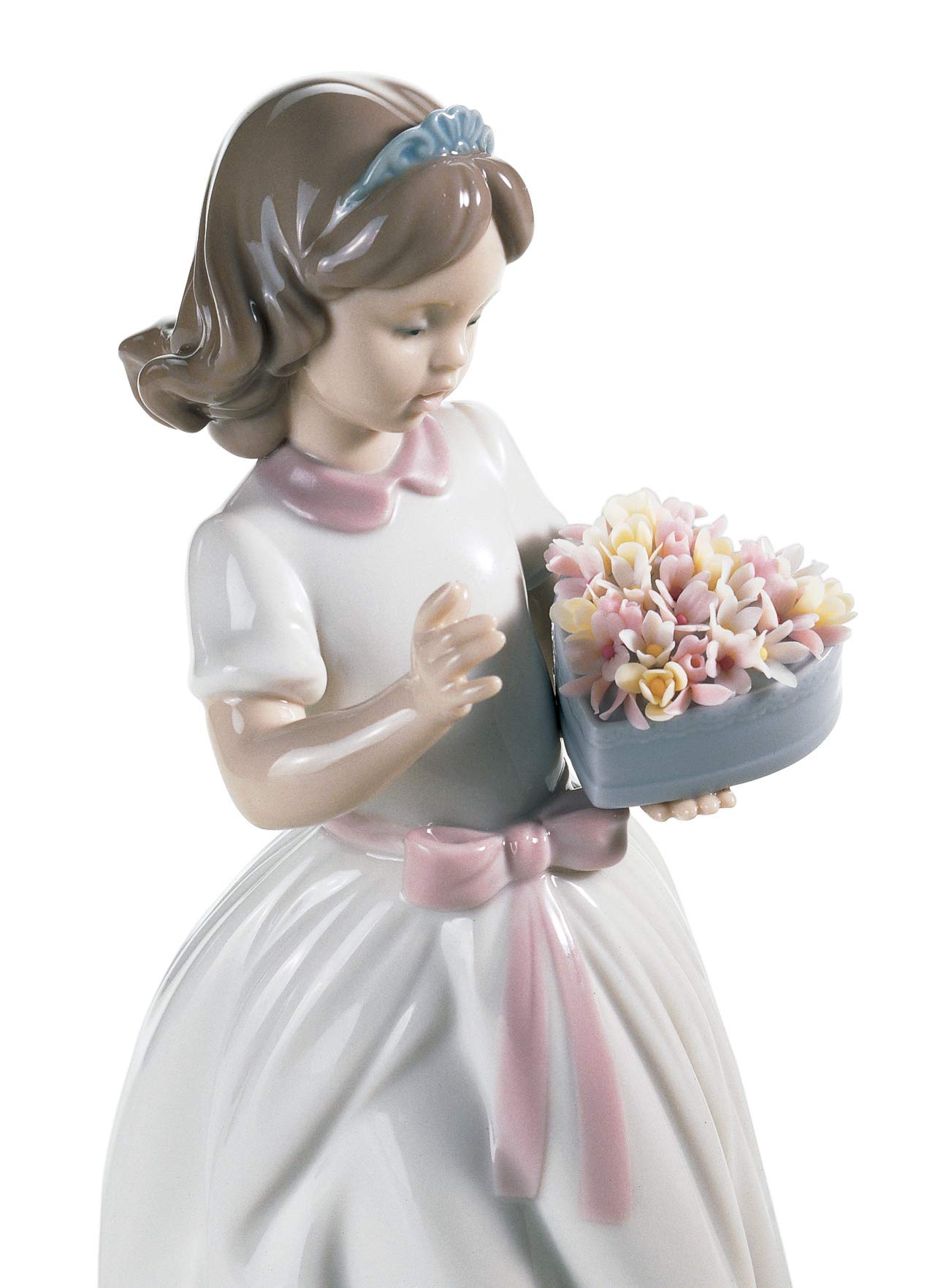 Lladró Sculture Bimba Persona Speciale figurina ragazza fiori
