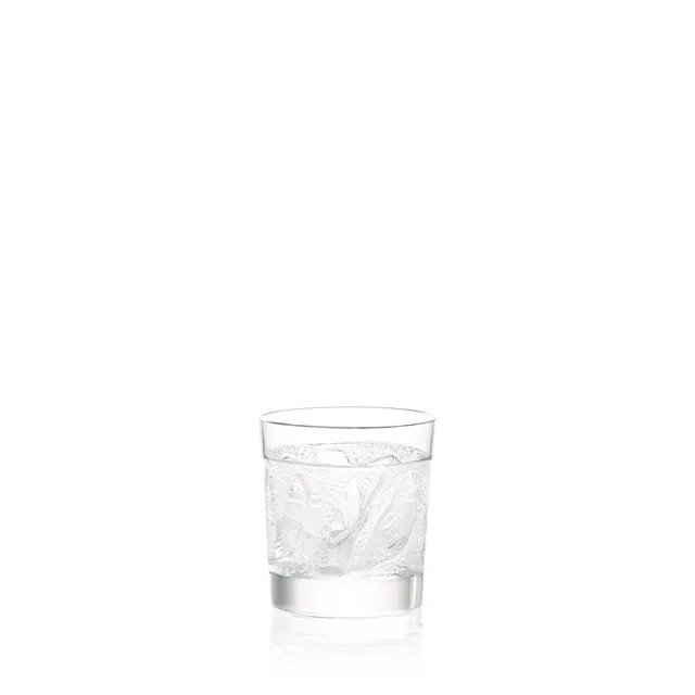 Lalique Hulotte Old Fashion Tumbler Cristallo Set 1 Vetro