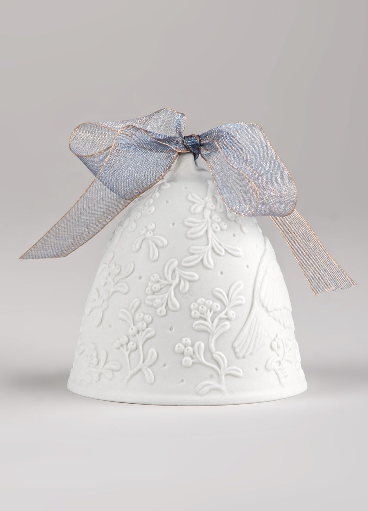 Lladró Campana di Natale 2026 ornamento porcellana blu