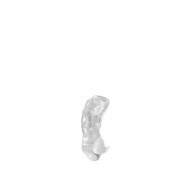 Lalique Flora scultura nudo cristallo satinato taglia unica