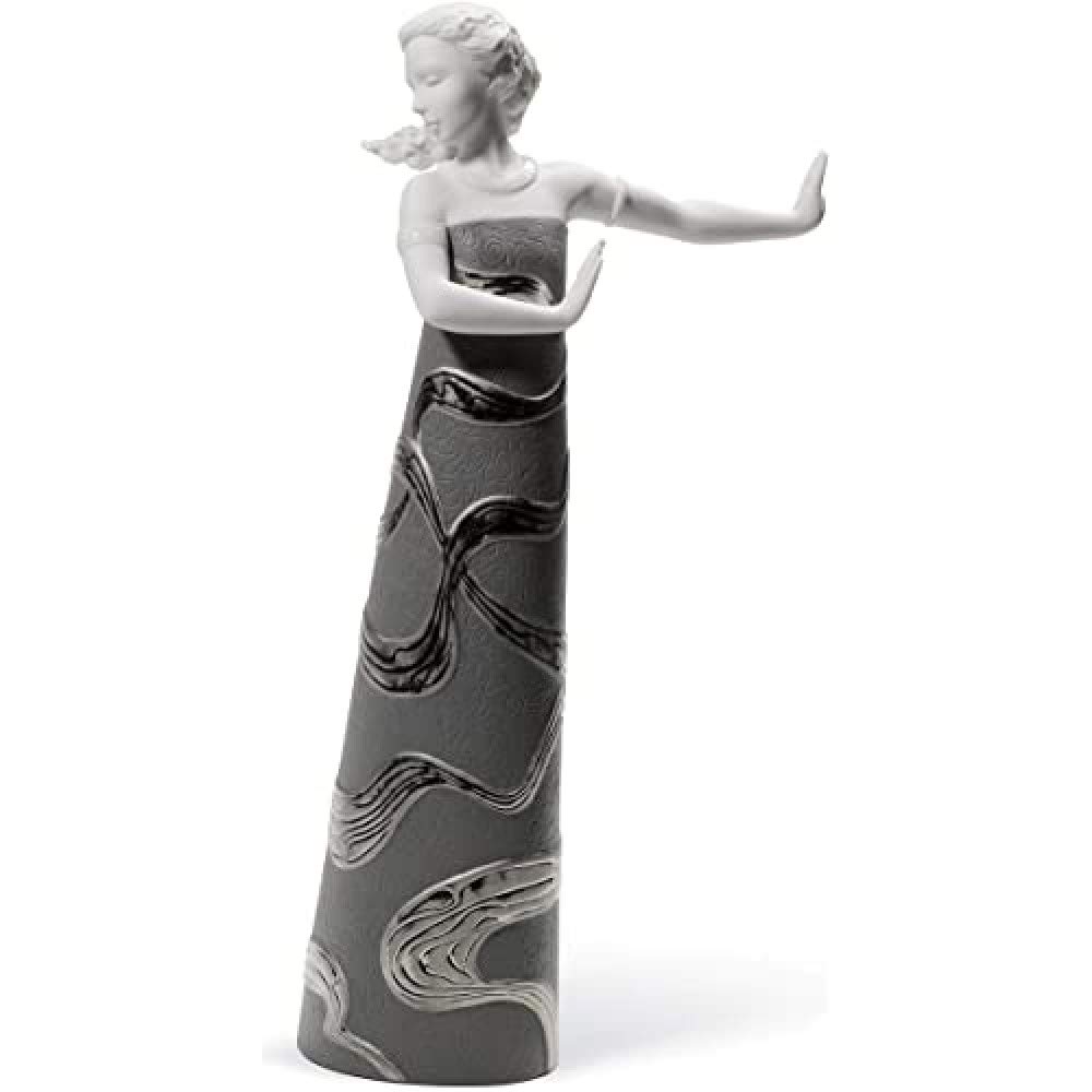 Lladró Sculture Eriteide figurina porcellana lustro argento