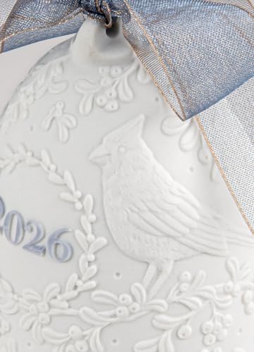Lladró Campana di Natale 2026 ornamento porcellana blu