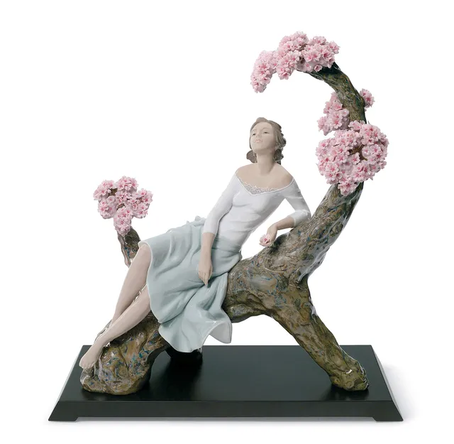 Lladró Sculture Stagione Fiorita dama figurina donna porcellana