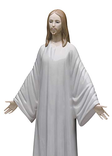 Lladró Sculture Gesù figurina porcellana Cristo tunica bianca
