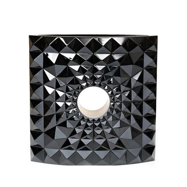 Lalique Géo vaso Mario Botta cristallo nero collezione Arte