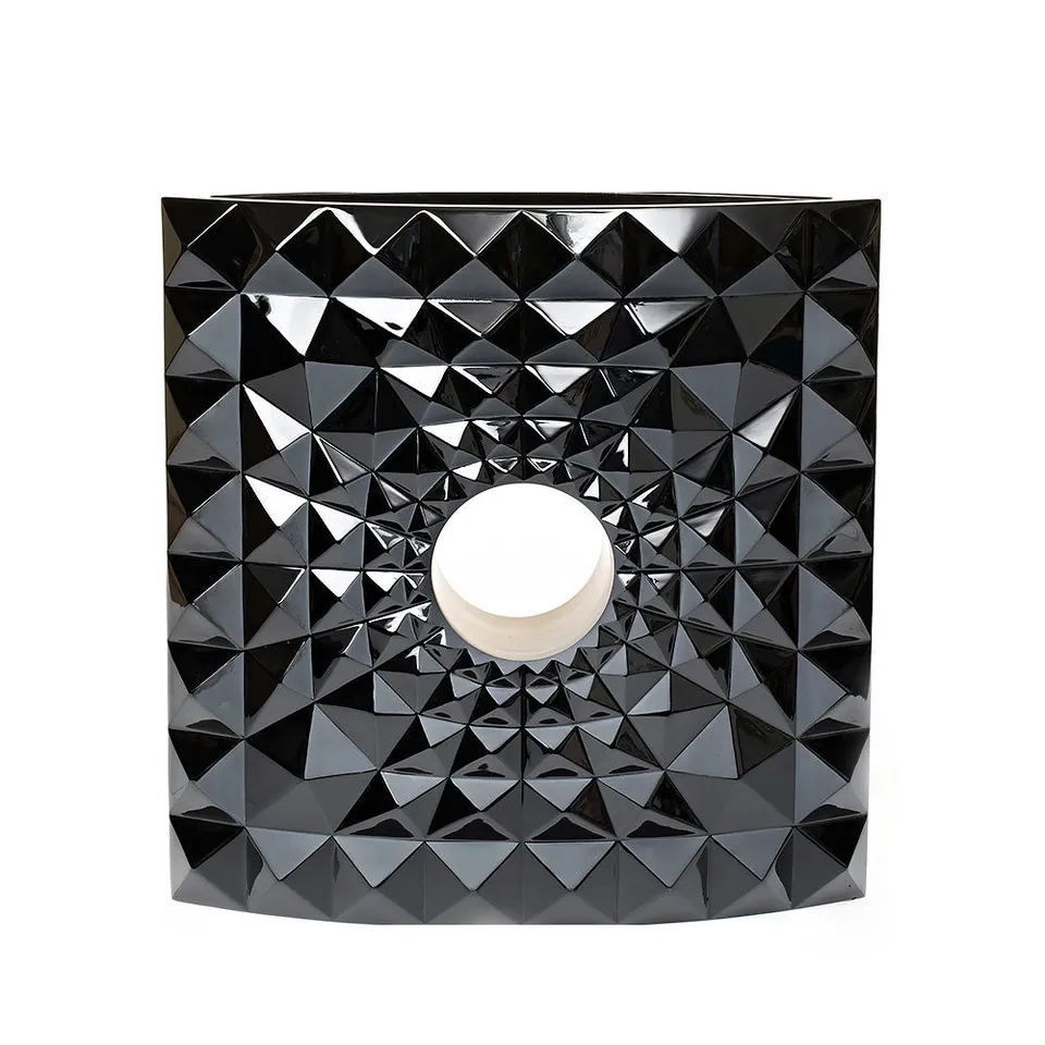 Lalique Géo vaso Mario Botta cristallo nero collezione Arte
