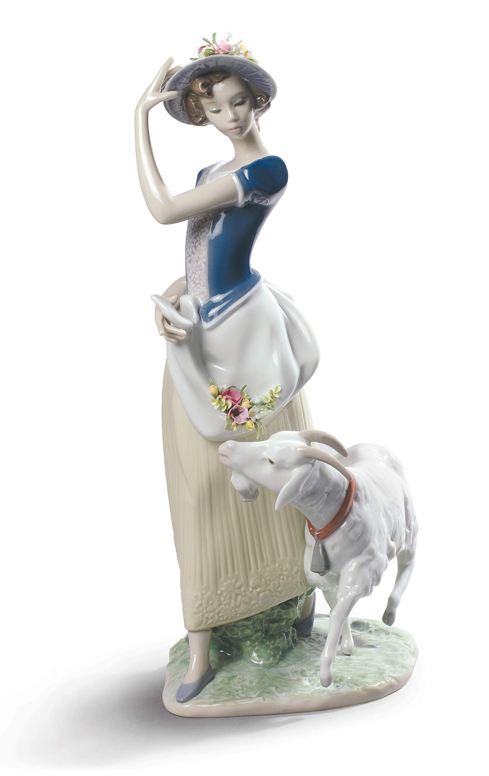 Lladró Sculture Giovane Pastorella figurina porcellana natività