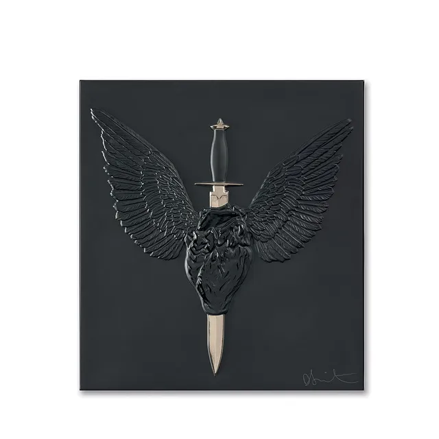 Lalique Art Eternal Prayer 2017 pannello decorativo nero platino