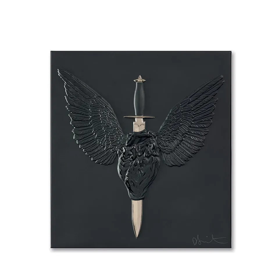 Lalique Art Eternal Prayer 2017 pannello decorativo nero platino