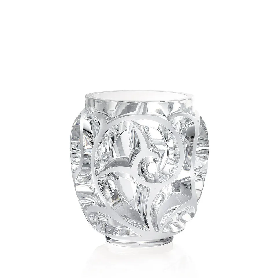 René Lalique Tourbillons vaso cristallo taglia M