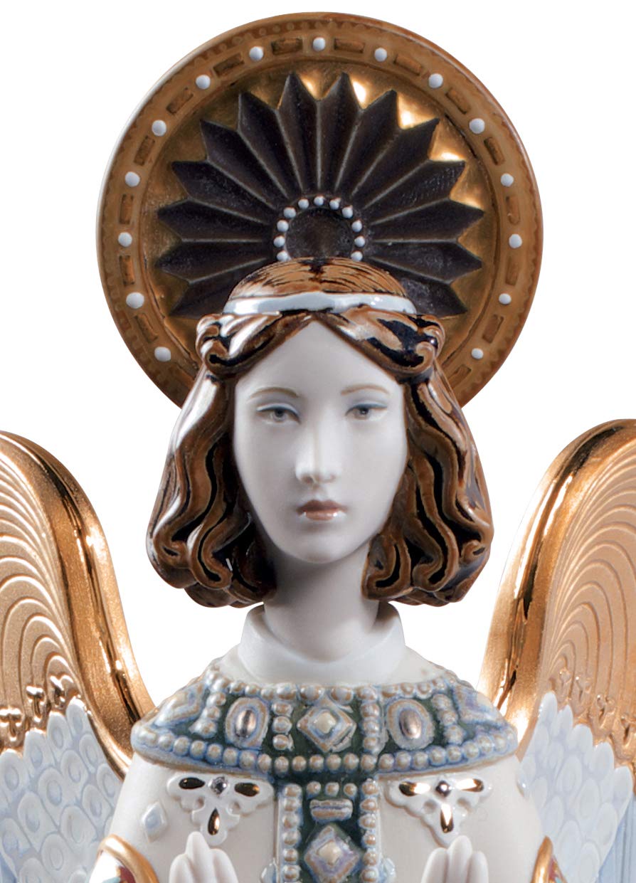 Lladró Sculture Ángel Románico figura porcellana serie limitata