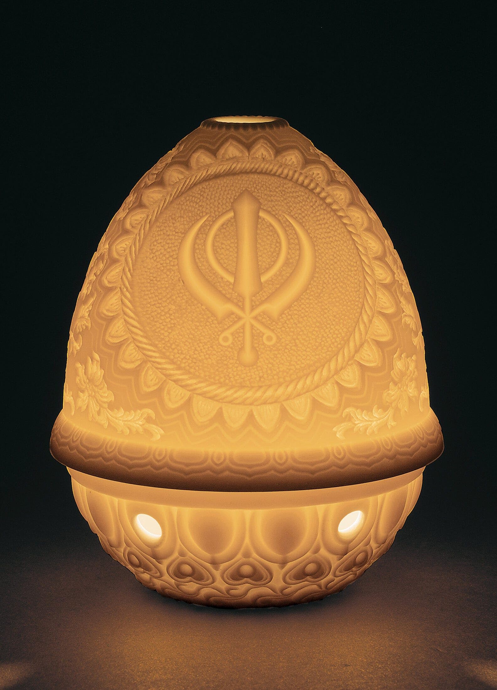 Lladró Accessori Decorativi Ik Onkar litofania in porcellana