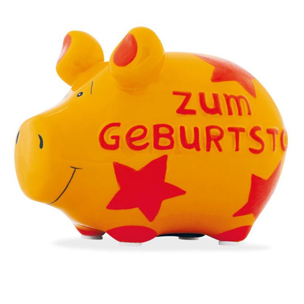 Sparschwein Company Kleinschweine Zum Geburtstag salvadanaio arancione