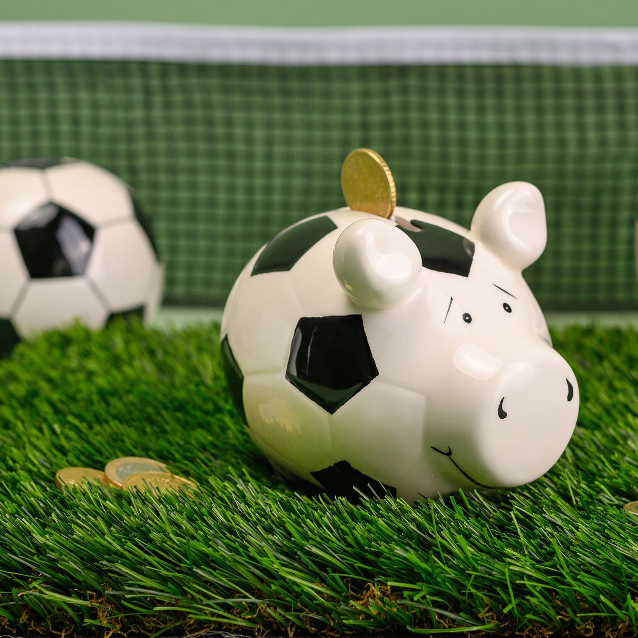 Sparschwein Company Fussball salvadanaio maialino piccolo calcio